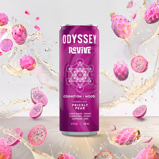 Prickly Pear Revive Sparkling COGNITION + MOOD Drink, Odyssey