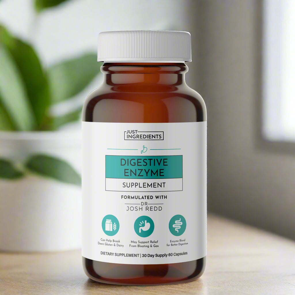 Digestive Powder Digestive Enzyme, 60 Capsules, Just Ingredients – TapRoots