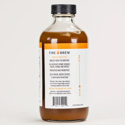 Citrus Immune Apple Cider Vinegar Fire Cider Tonic, 8oz, Fire Brew