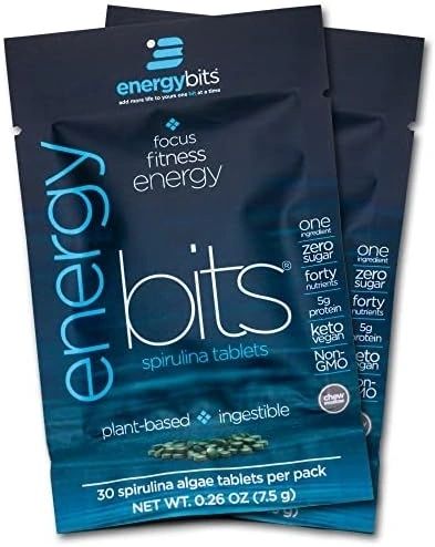 Focus Fitness Energy Bits, 30 Spirulina Algae Tablets