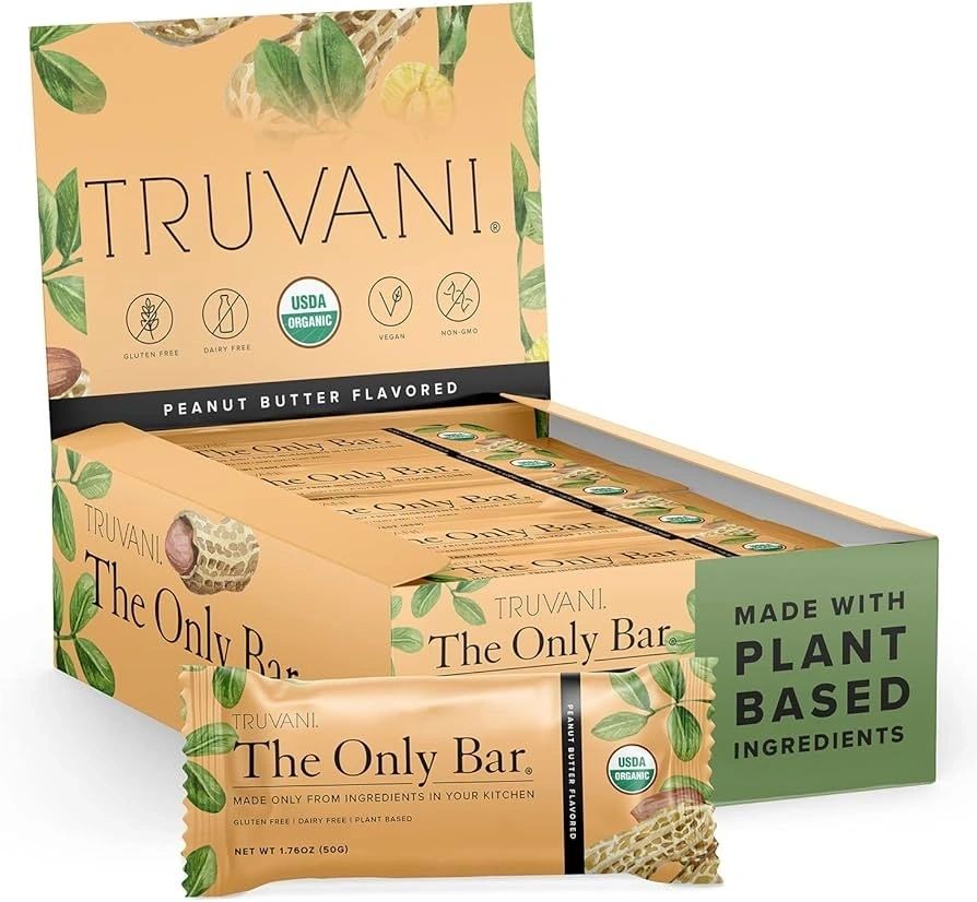 The Only Bar, Peanut Butter, Gluten Free, Dairy Free, Truvani