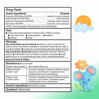 Hyland's Baby Tiny Cold Tablets Daytime