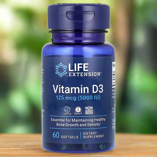 Vitamin D3, 125 mcg (5000 IU), 60ct, Life Extension