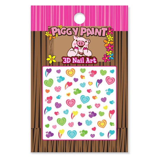 Heart Nail Art, Piggy Paint
