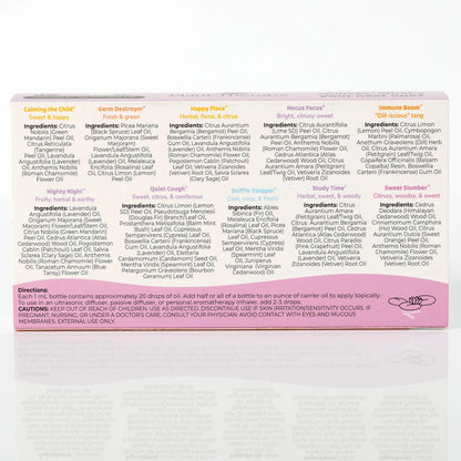 Kidsafe Blends, Sample 10 Pack, Plant Therapy
