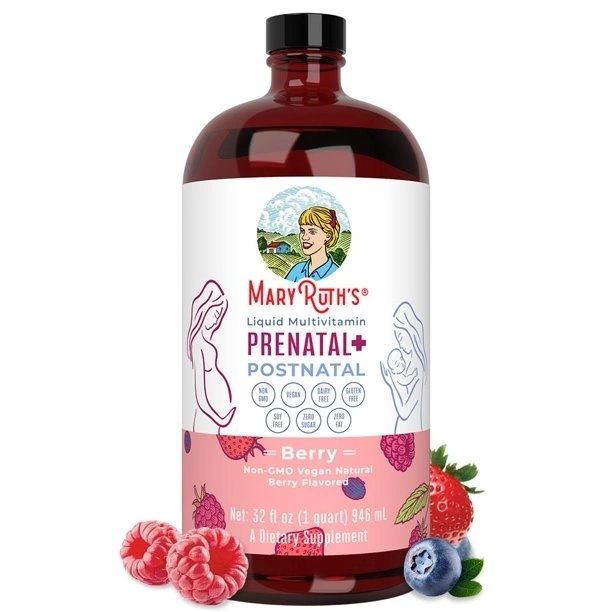 Prenatal & Postnatal Liquid Multivitamin (32 oz), Mary Ruth's Organics