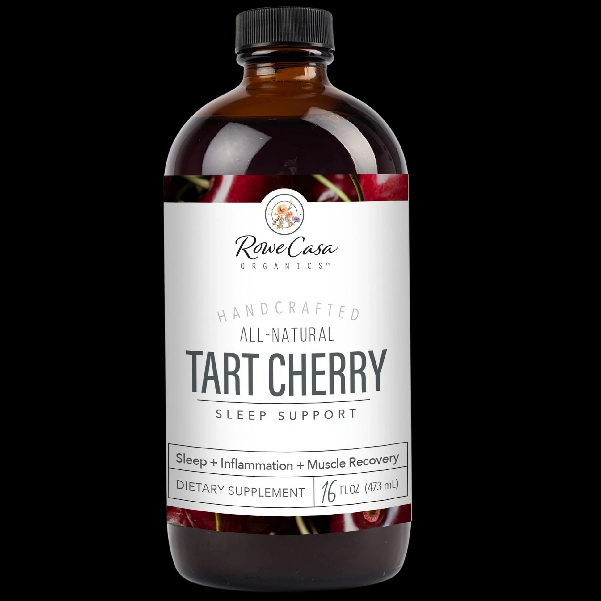 Tart Cherry Sleep Support, 16oz, Rowe Casa Organics