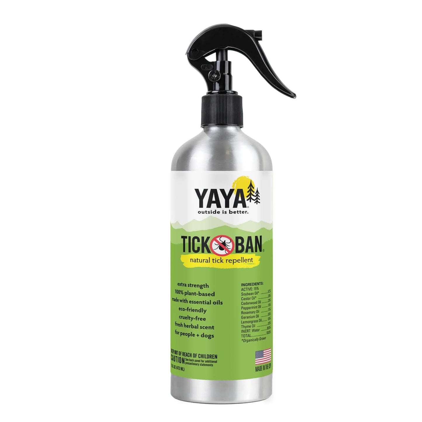 TICK BAN Repellent Spray, YAYA Organics