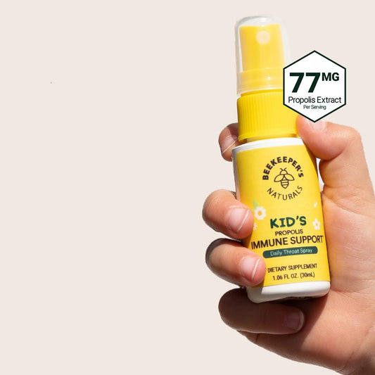 Kids Propolis Immune Support, Daily Throat Spray, Beekeeper's Naturals