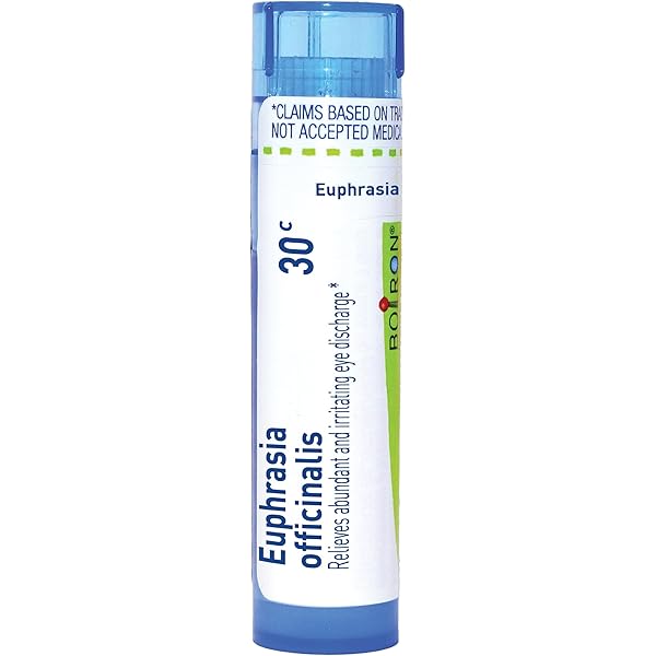 Euphrasia Officinalis 6C, 30C, 200CK, 1M, Homeopathic Medicine for Abundant, Clear & Irritating Eye Discharge, Boiron, (Pill Size #40), 80 Pills