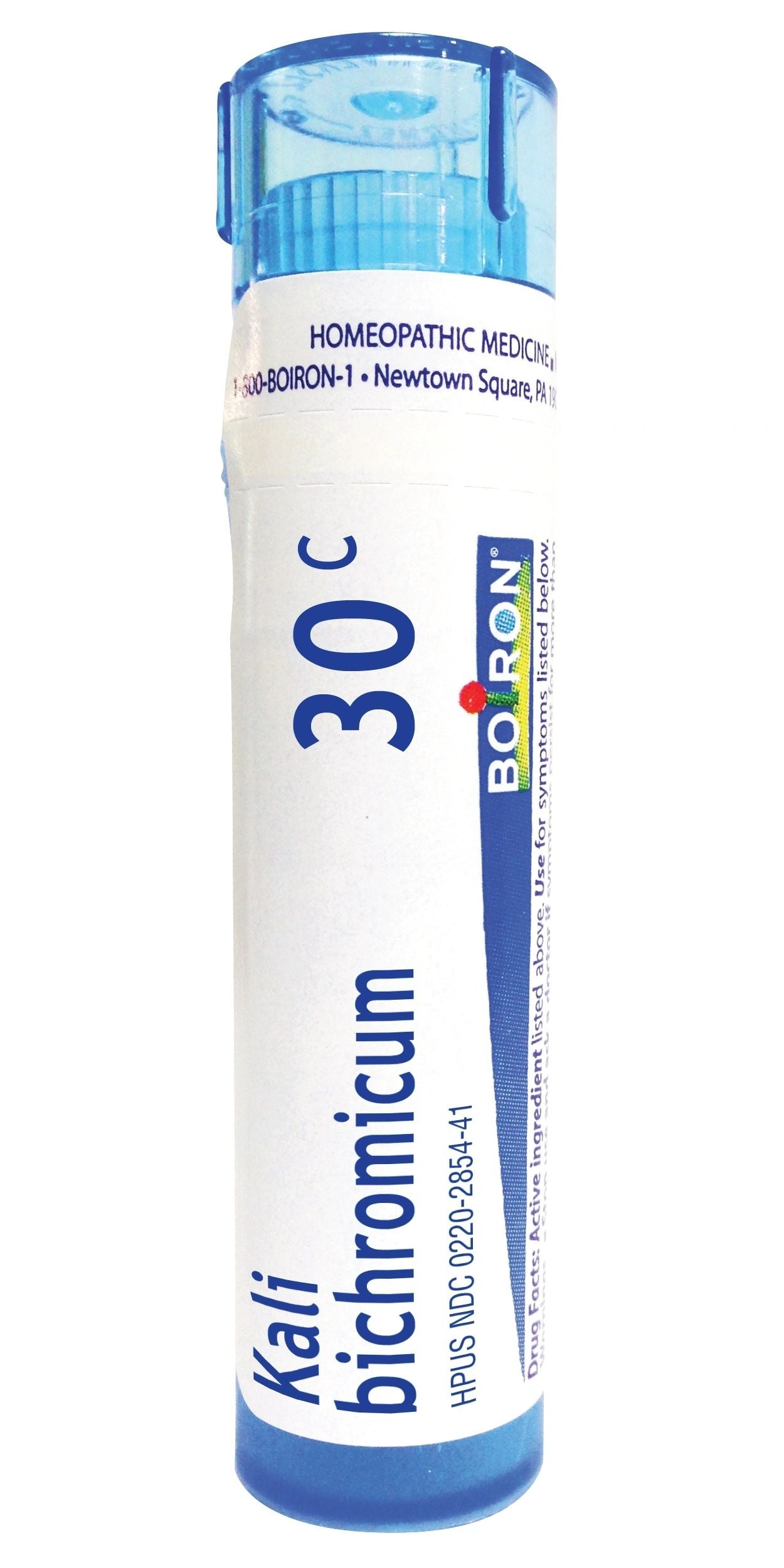 Kali Bichromicum, 30C, 200CK, Homeopathic Medicine for Colds with Thick Nasal Discharge, Boiron, 80 Pills (Pill Size #40)