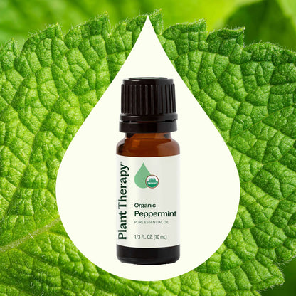 Organic Peppermint Essential Oil, 10ml, Plant Therapy