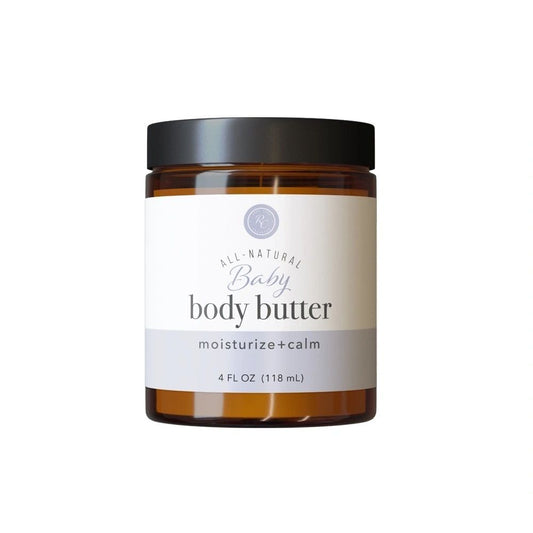 Baby Body Butter, Moisturize + Calm, 4oz, Rowe Casa Organics