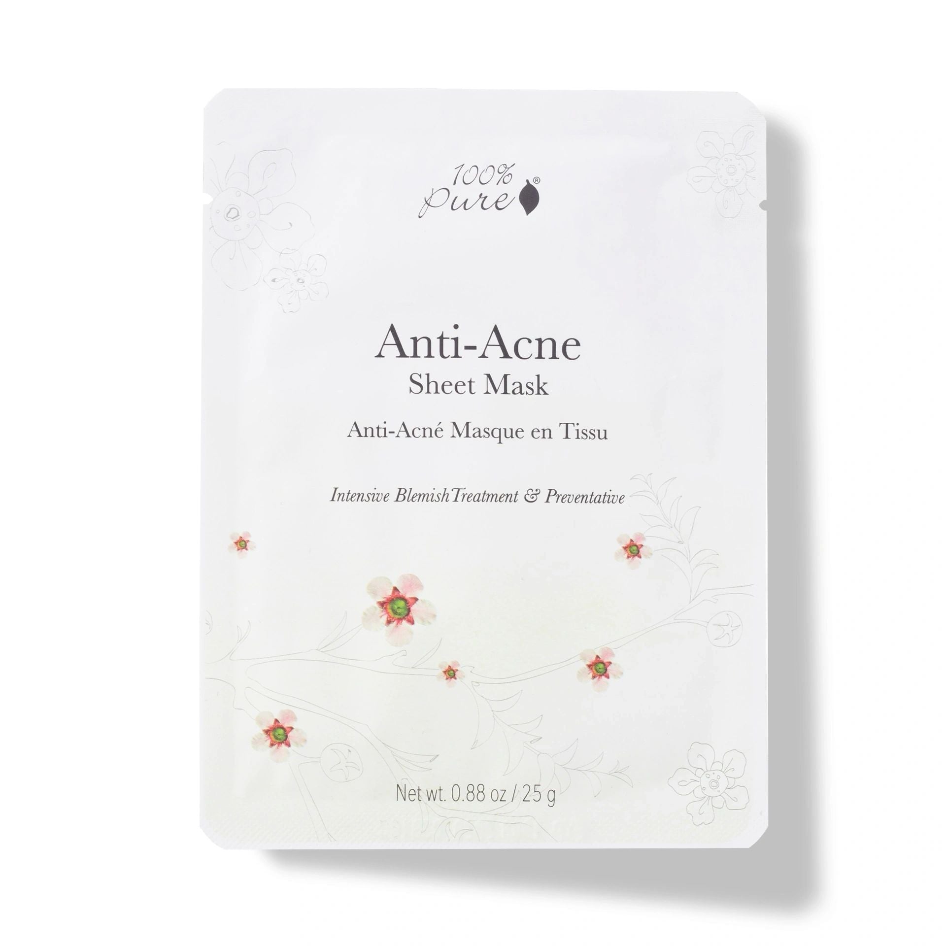 Anti Acne Sheet Mask, 100% Pure