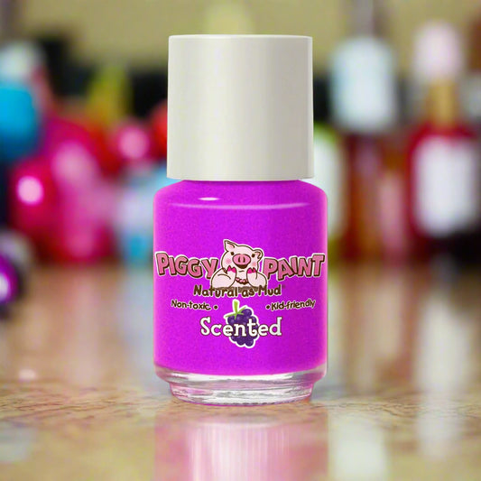 Purple Polish - Grouchy Grape Scented, 0.25oz, Piggy Paint