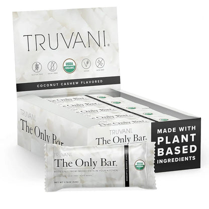 The Only Bar, Coconut Cashew, Gluten Free, Dairy Free, Truvani