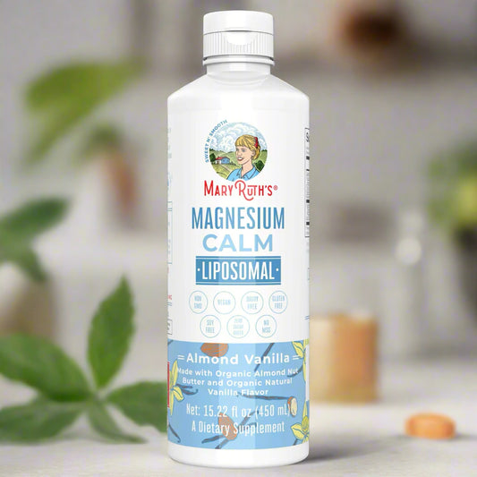 Magnesium Calm Liquid Liposomal, Almond Vanilla Flavored, 15.22oz, MaryRuth Organics