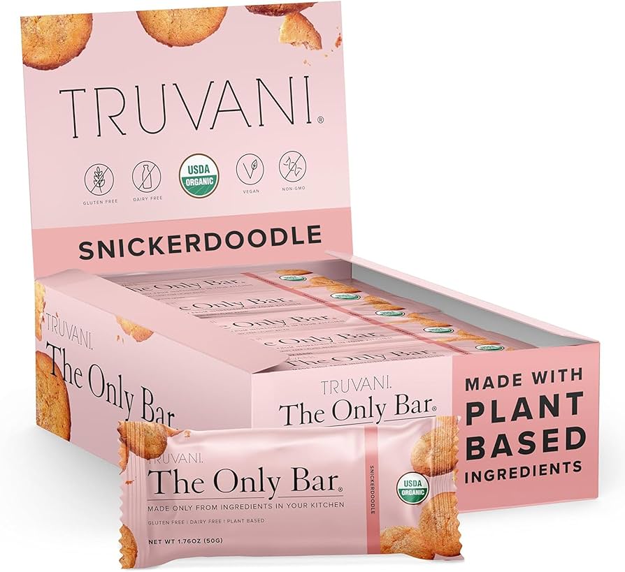 The Only Bar, Snickerdoodle, Gluten Free, Dairy Free, Truvani