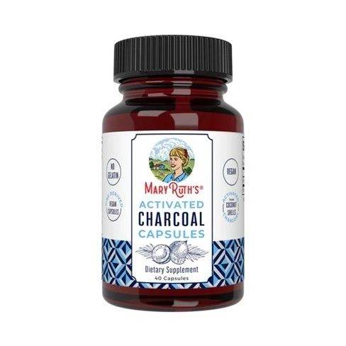 Activated Charcoal Capsules, 40 Capsules, Mary Ruth's