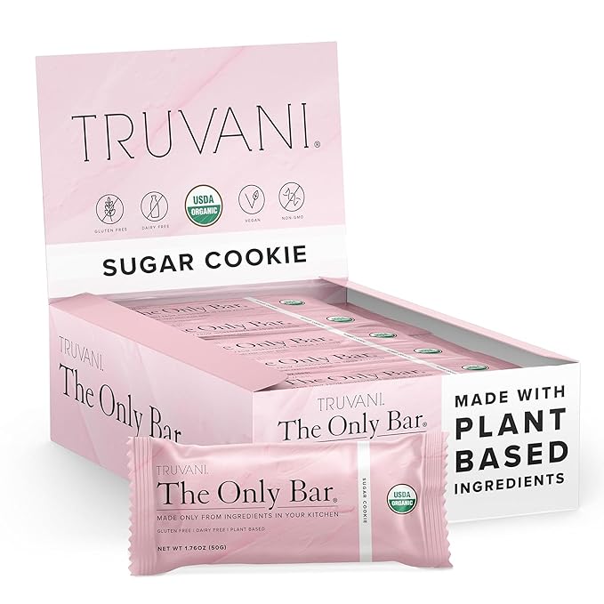 The Only Bar, Sugar Cookie, Gluten Free, Dairy Free, Truvani