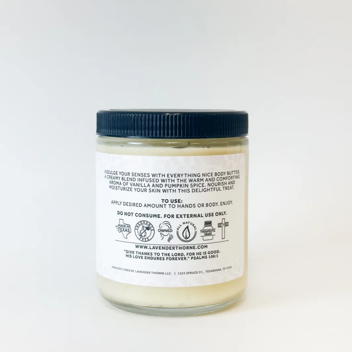 Everything Nice - Pumpkin Spice Body Butter, 4-8oz, Lavender Thorne