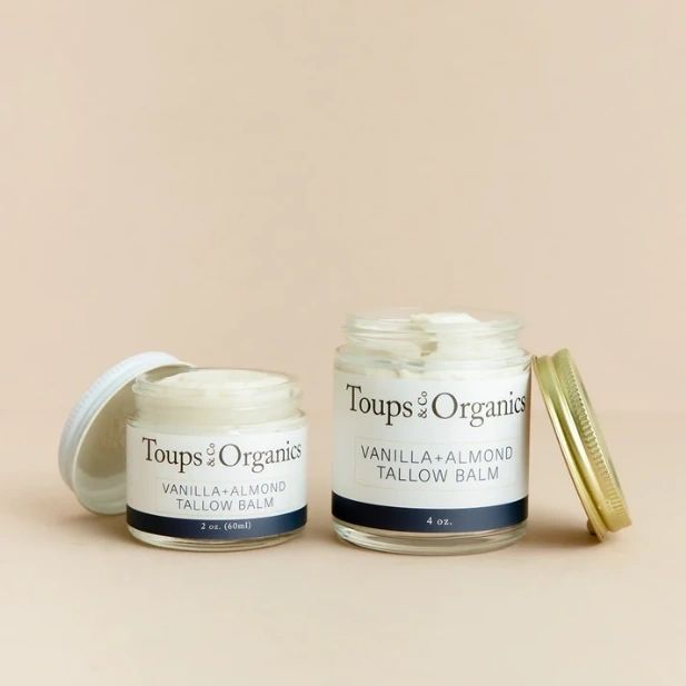 Vanilla + Almond Tallow Balm, Toups & Co Organics