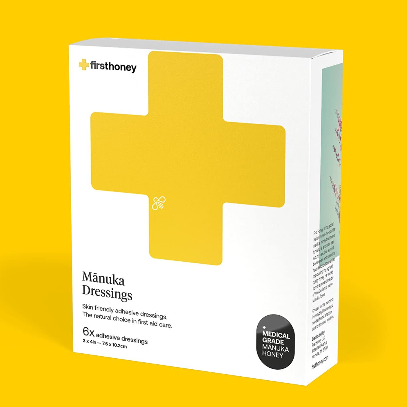 Manuka Dressings, 6ct, First Honey