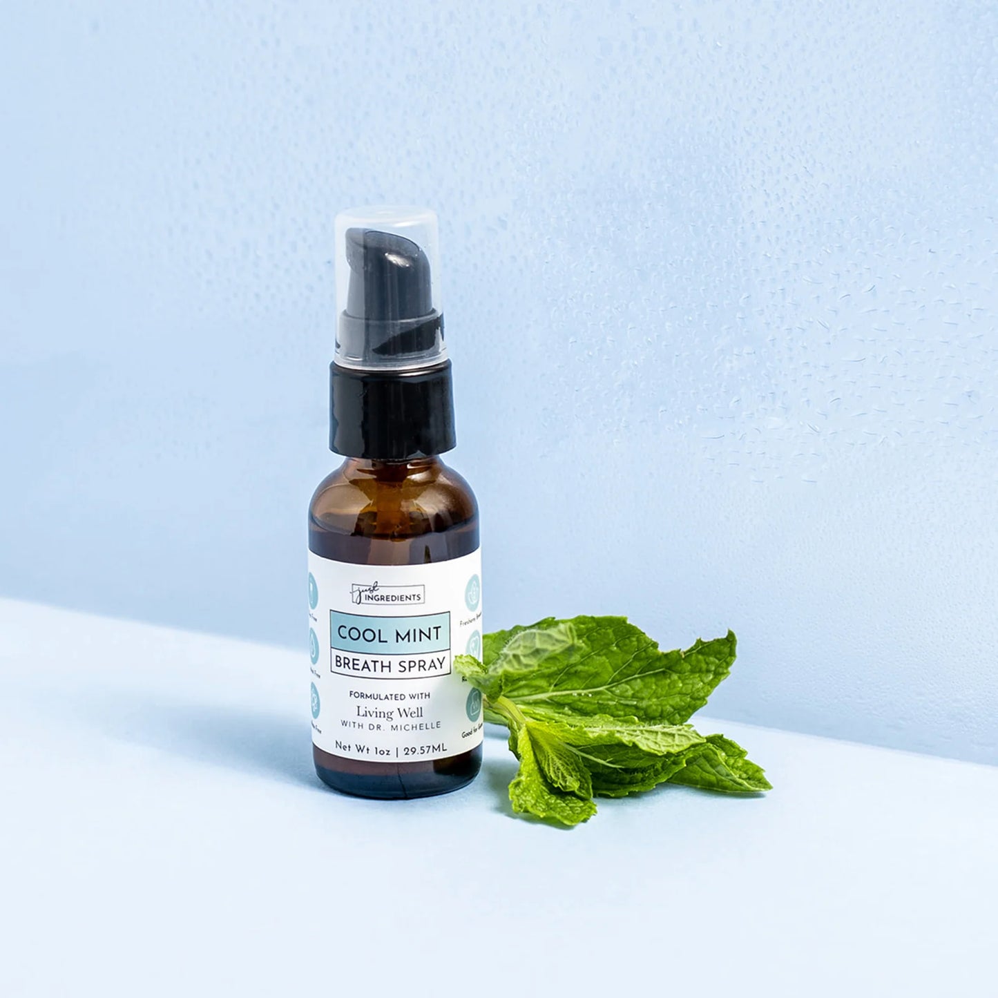 Freshening Breath Spray, Cool Mint, Just Ingredients