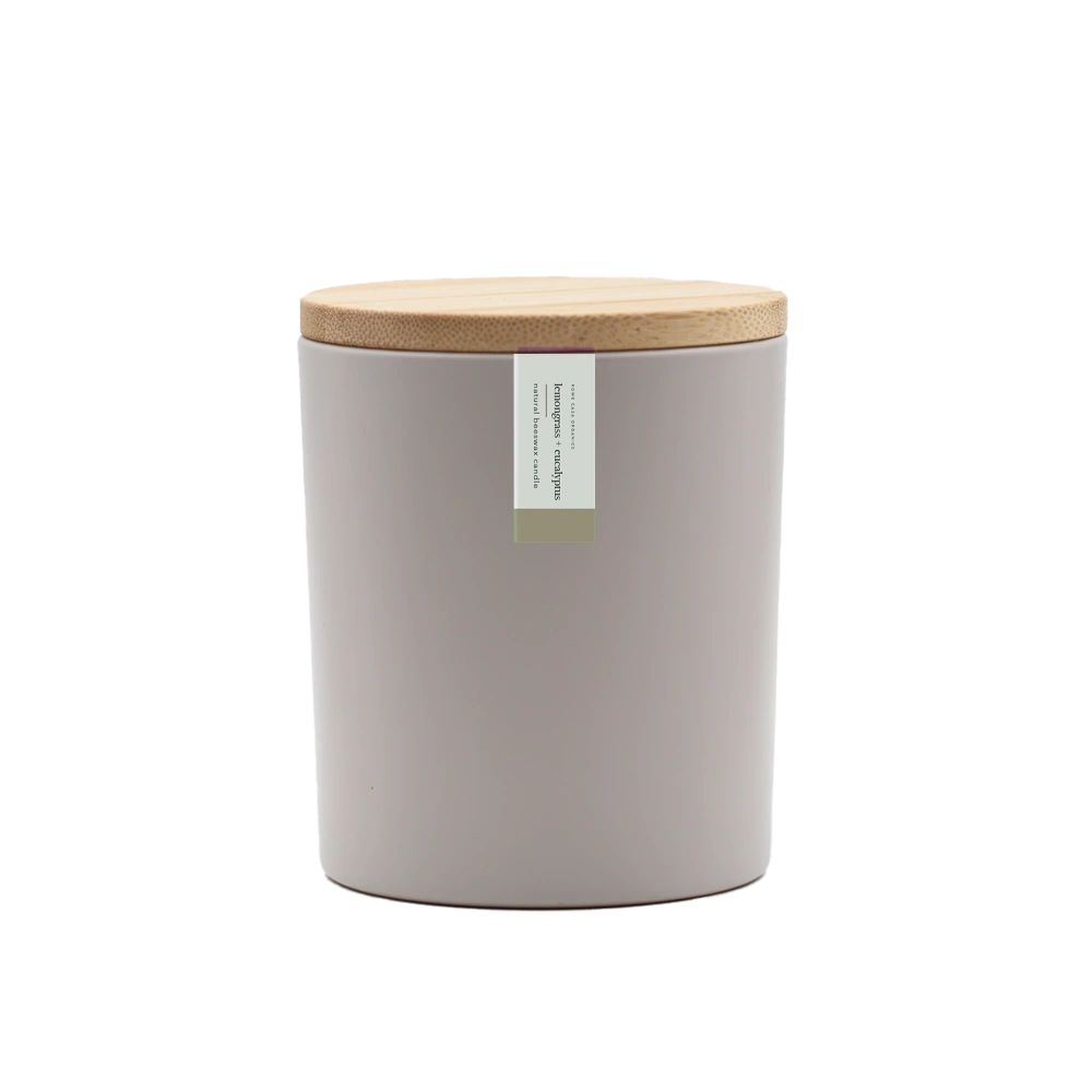 Natural Beeswax Candle, Lemongrass + Eucalyptus, Rowe Casa Organics