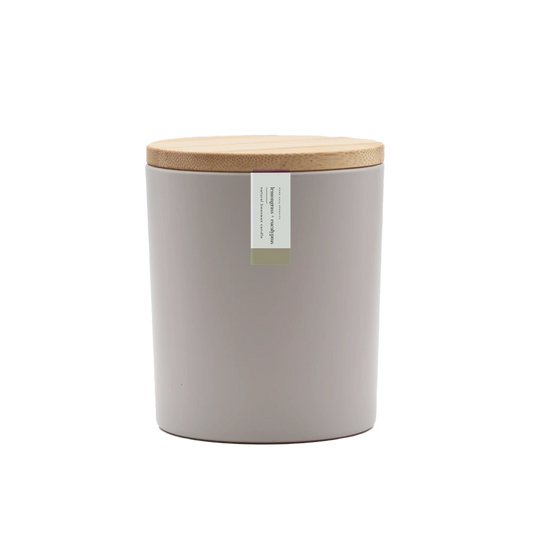 Natural Beeswax Candle, Lemongrass + Eucalyptus, Rowe Casa Organics