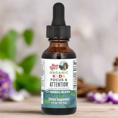 Kids Focus & Attention Liquid Drops, 1oz, MaryRuth Organics
