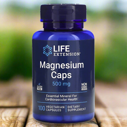 Magnesium Caps, 500mg, 100ct, Life Extension