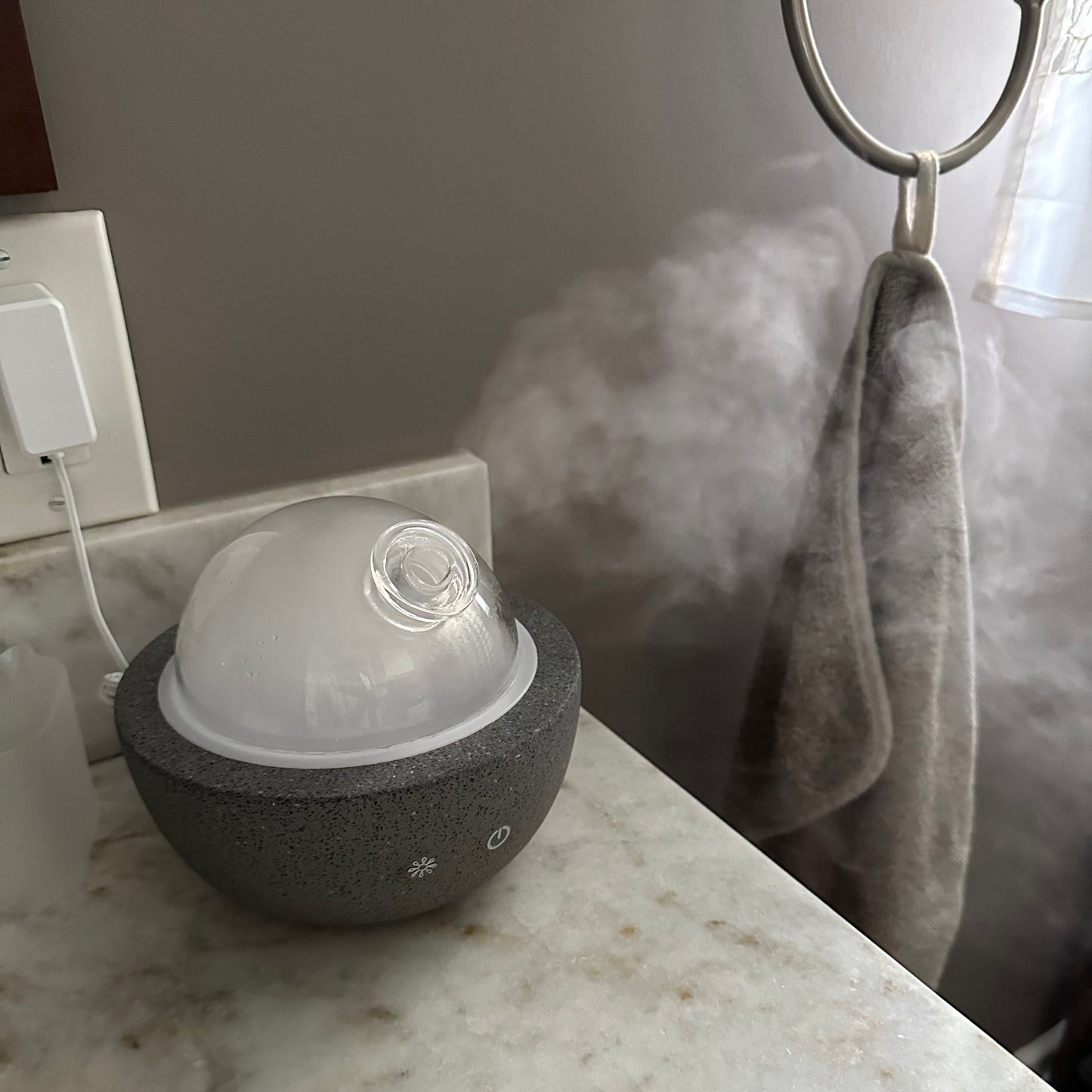 Glass & Concrete Essential Oil Diffuser, 200mL Rowe Casa