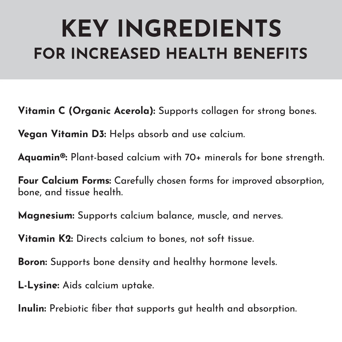 Calcium Complex, 60 Capsules, Just Ingredients