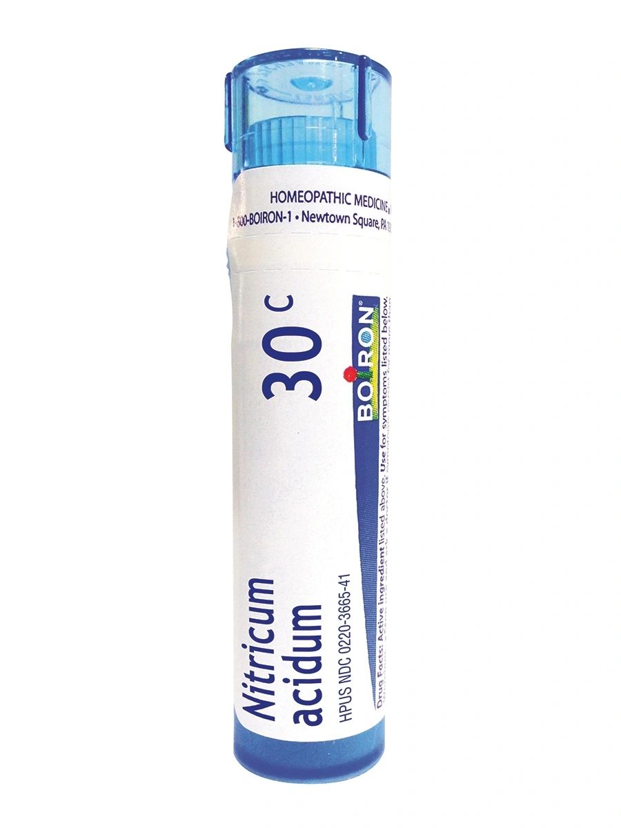 Nitricum Acidum, 3C, 6C, 30C, 200CK, Homeopathic Medicine for Warts, Boiron, 80 Pills (Pill Size #40)