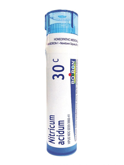 Nitricum Acidum, 3C, 6C, 30C, 200CK, Homeopathic Medicine for Warts, Boiron, 80 Pills (Pill Size #40)