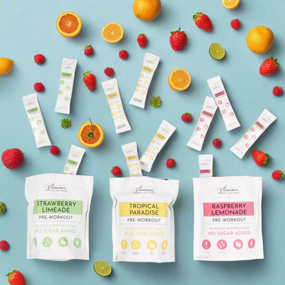 Pre-Workout, 20 Single Serving Packs, No Sugar Added, Just Ingredients