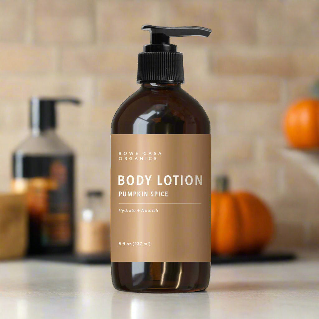 Pumpkin Spice Body Lotion, 8oz, Rowe Casa Organics