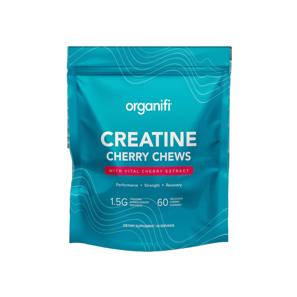 Creatine Cherry Chews, For Performance, Strength, and Recovery, 60 Gummies, Organifi