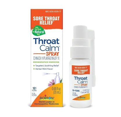 ThroatCalm Spray, Sore Throat Relief, 20mL, Boiron