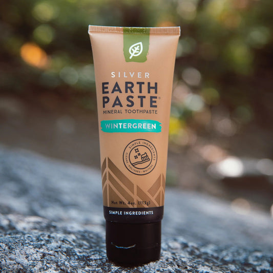Silver Earth Paste, Mineral Tooth Paste, Wintergreen, 4oz, Redmond Life