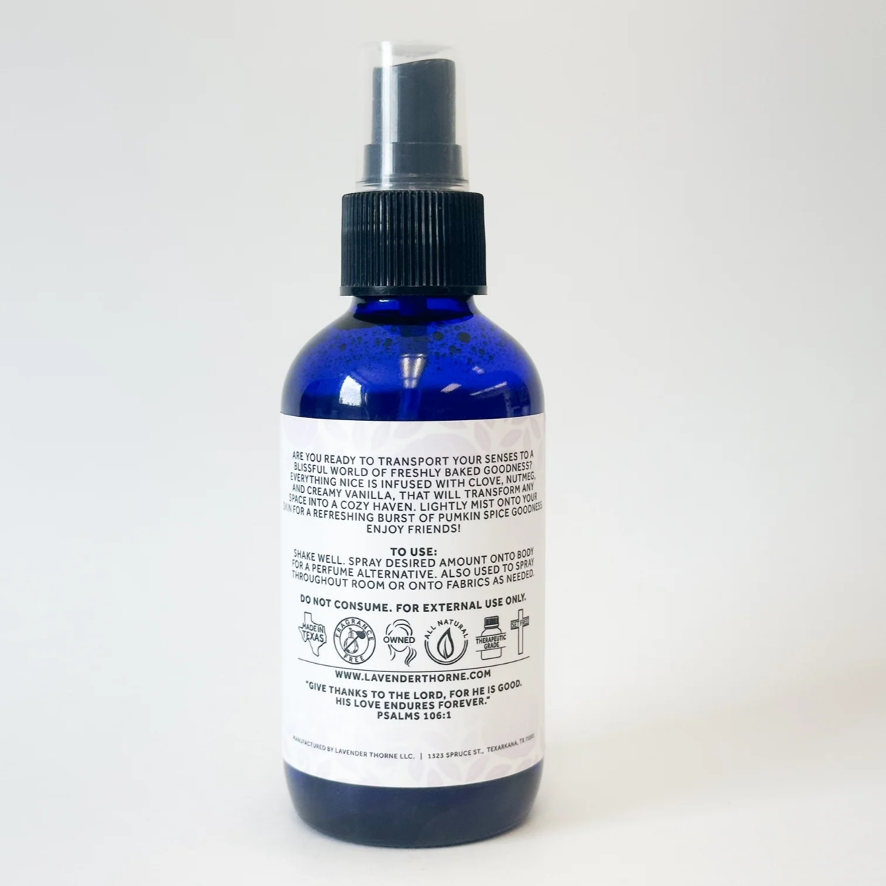Everything Nice - Pumpkin Spice Body & Room Spray, 4oz, Lavender Thorne