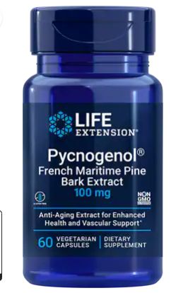 Pycnogenol, Anti-Aging Extract for Enhanced Health & Vascular Support*, 60 Vegetarian Capsules, Life Extension