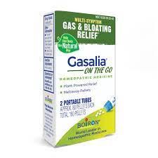 Gasalia On the Go, Homeopathic Medicine for Plant-Powered Relief, 2 Tubes (Approx. 80 Pellets Per Tube), Boiron