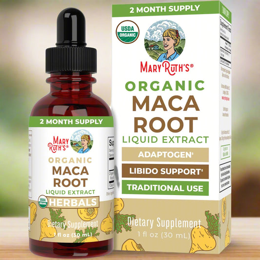 Maca Root Liquid Drops, Mood, Energy & Overall Health, 1oz, MaryRuth Organics