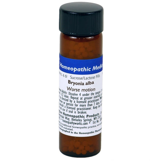 Bryonia Alba 30C, 200C, Homeopathic Medicine for Worse with Motion, WHP, 900 Count