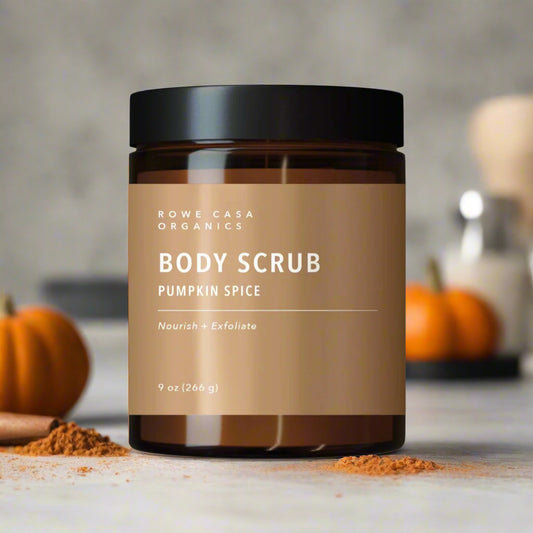 Pumpkin Spice Body Scrub, 9oz, Rowe Casa Organics