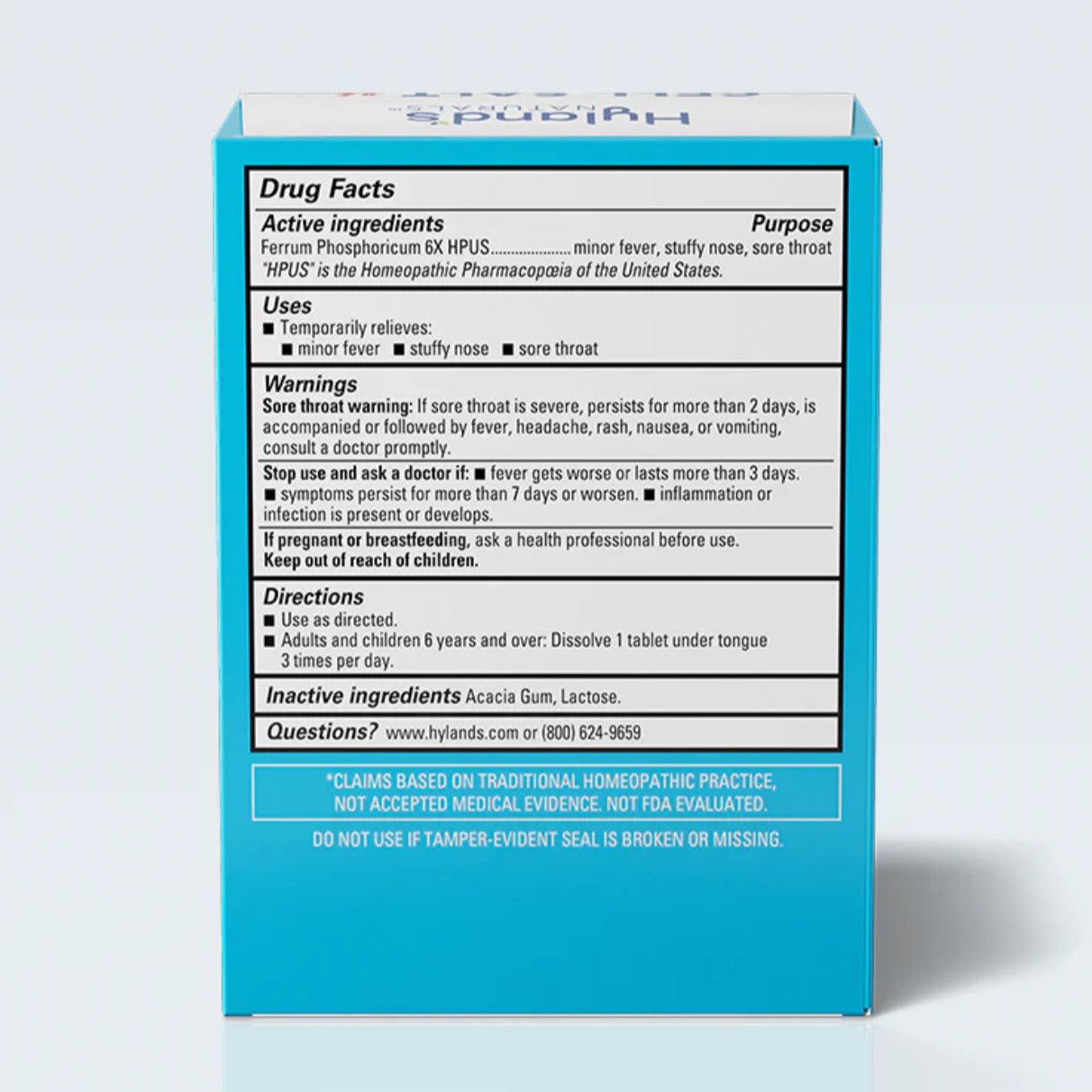Cell Salt #4 Ferrum Phos 6x, 100 Tablets, Hyland's