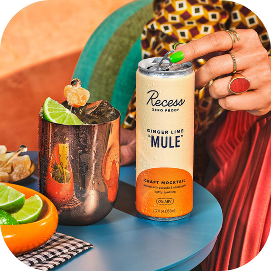 Ginger Lime "Mule" -  Craft Mocktail, 12oz, Recess