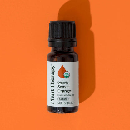 Organic Sweet Orange Essential Oil, 10 ml, Plant Therapy